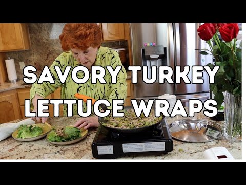 Savory Turkey Lettuce Wraps