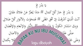 Download lagu Lagu diba' - bapakku NU ibu MUSLIMAT - Ya Badrotim. mp3