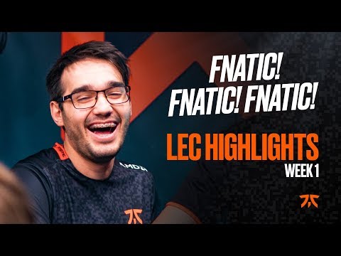 FNATIC! FNATIC! FNATIC! | LEC 2020 Spring Highlights (Week 1)