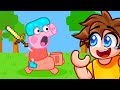 Reacting To PEPPA PIG Vs MINECRAFT Funny Animation