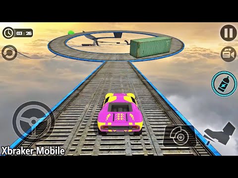Impossible Car Tracks 3d: Pink Car Driving Simulator Amazing Stunts Map - Android GamePlay