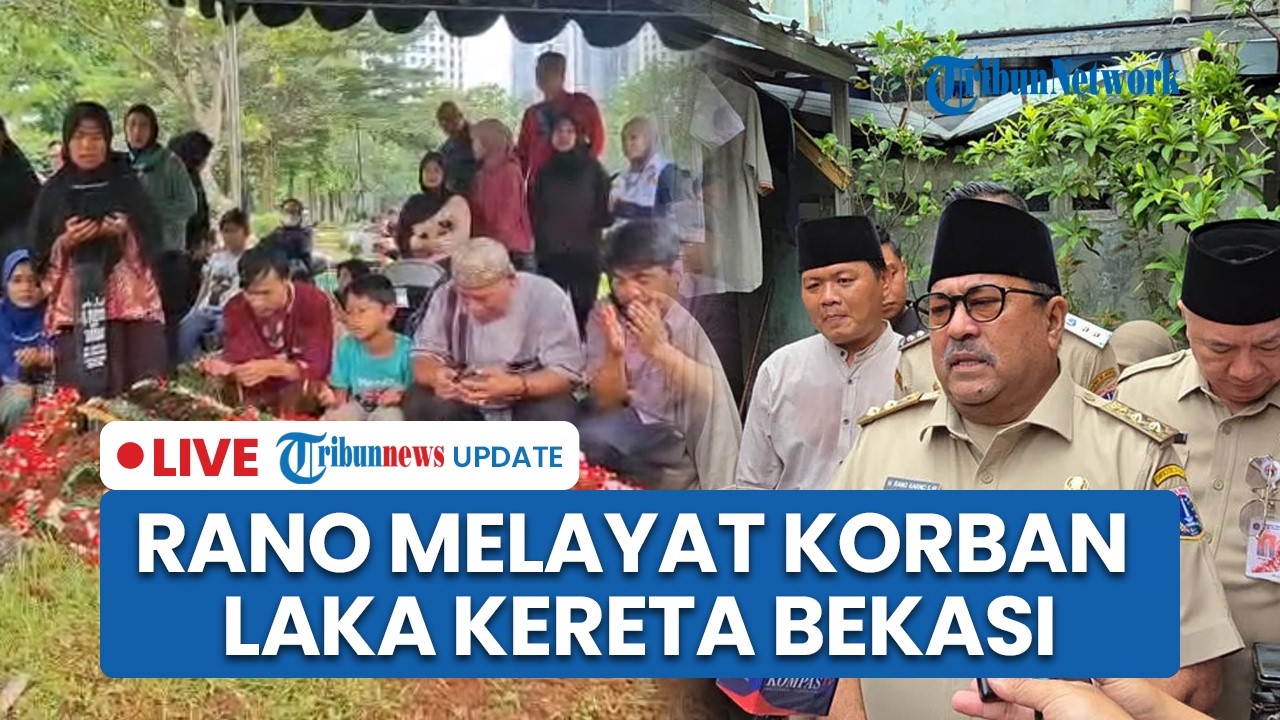 LIVE: Rano Karno Melayat ke Rumah Duka Korban Tabrakan Kereta, Janji Berikan Bantuan