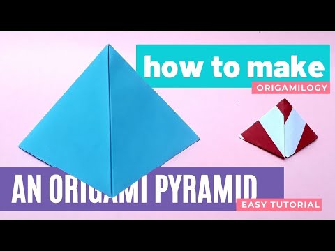 How to Make a Origami Pyramid Step by Step Instructions - Easy Paper Pyramid Origami Tutorial