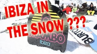 Ski jumping apres ski all in Chamonix with mambo on the piste