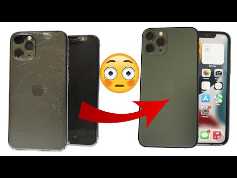 How to restoration iPhone 11 pro cracked LCD and back cover