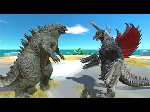 Godzilla 2014 VS Gigan Final War At Prehistoric - Animal Revolt Battle Simulator