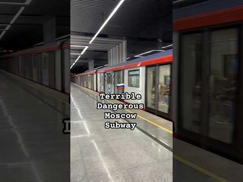 Terrible Dangerous Moscow Subway 🤣 #moscow #summer #russia #city #metro
