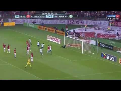 Gol de Thiago Santos   Internacional 2 x 1 Palmeiras   Copa do Brasil 310520171