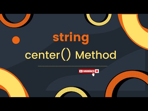 Rkcenter String Method In Python