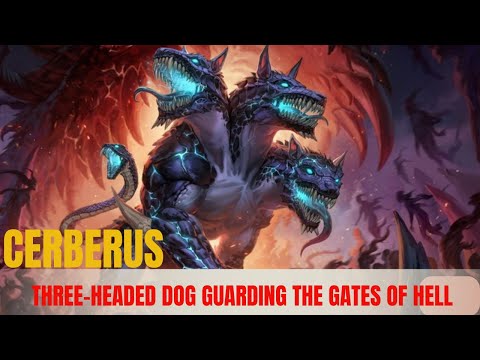 LEGEND OF THE THREE-HEADED DOG, A MONSTROUS CREATURE GUARDING THE GATES OF HELL