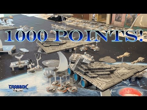 Armada -  BATREP - Huge! 1000 points Empire vs Rebels!