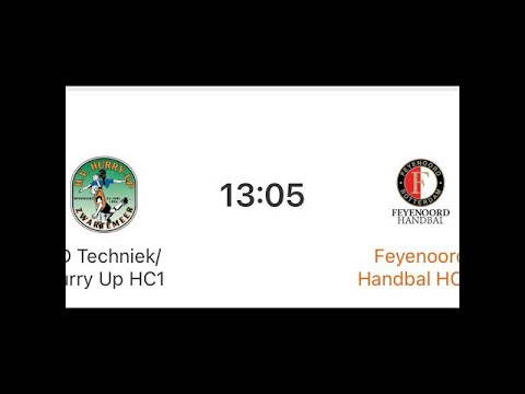 Feyenoord handbal HC1 - JD techniek/Hurry up HC1