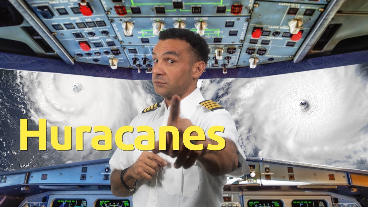 ¡ Volando cerca de huracán!