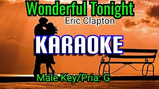 Download lagu WONDERFUL TONIGHT KARAOKE Male Vocal Pria... mp3