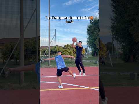 IL MIO PRIMO GIORNO A BASKET PT.2!😂🏀 #ridere#basketball#comicità#sketch#virale#youtube