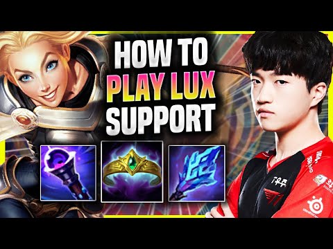 LEARN HOW TO PLAY LUX SUPPORT LIKE A PRO! - T1 Keria Plays Lux Support vs Nautilus! | Season 2022