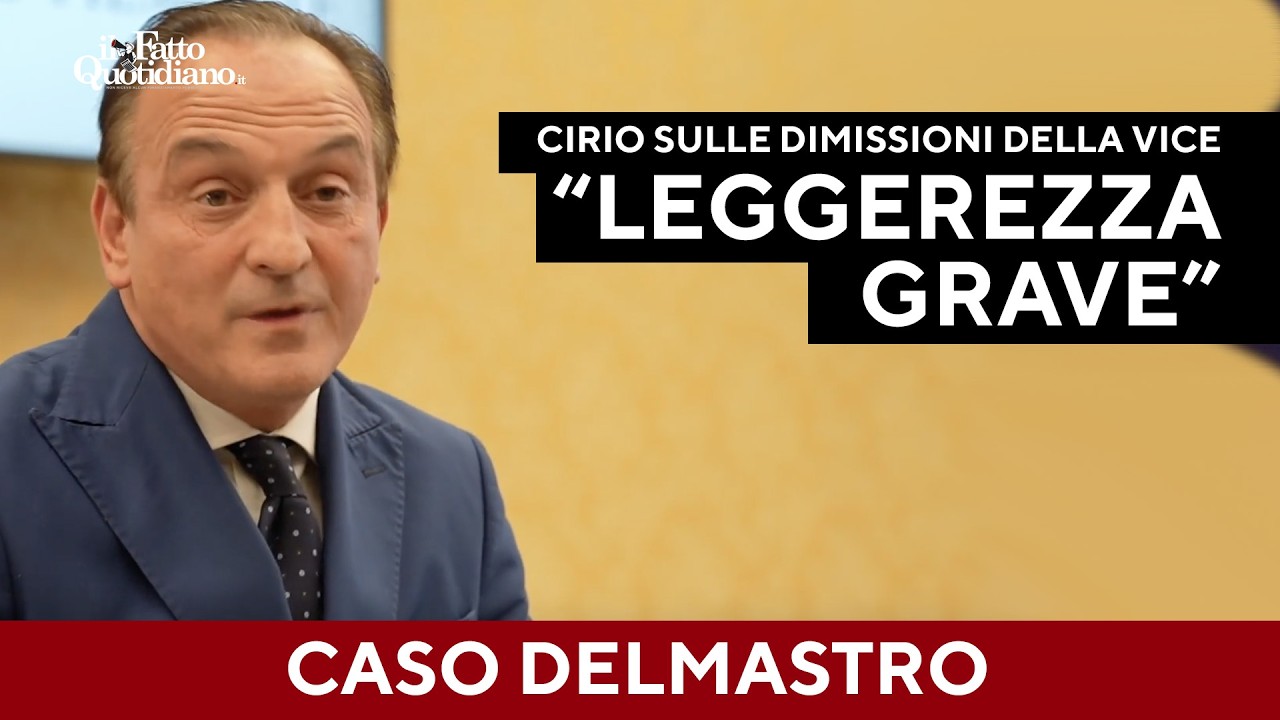 Dimissioni Chiorino, per Cirio si tratta di una "leggerezza grave"