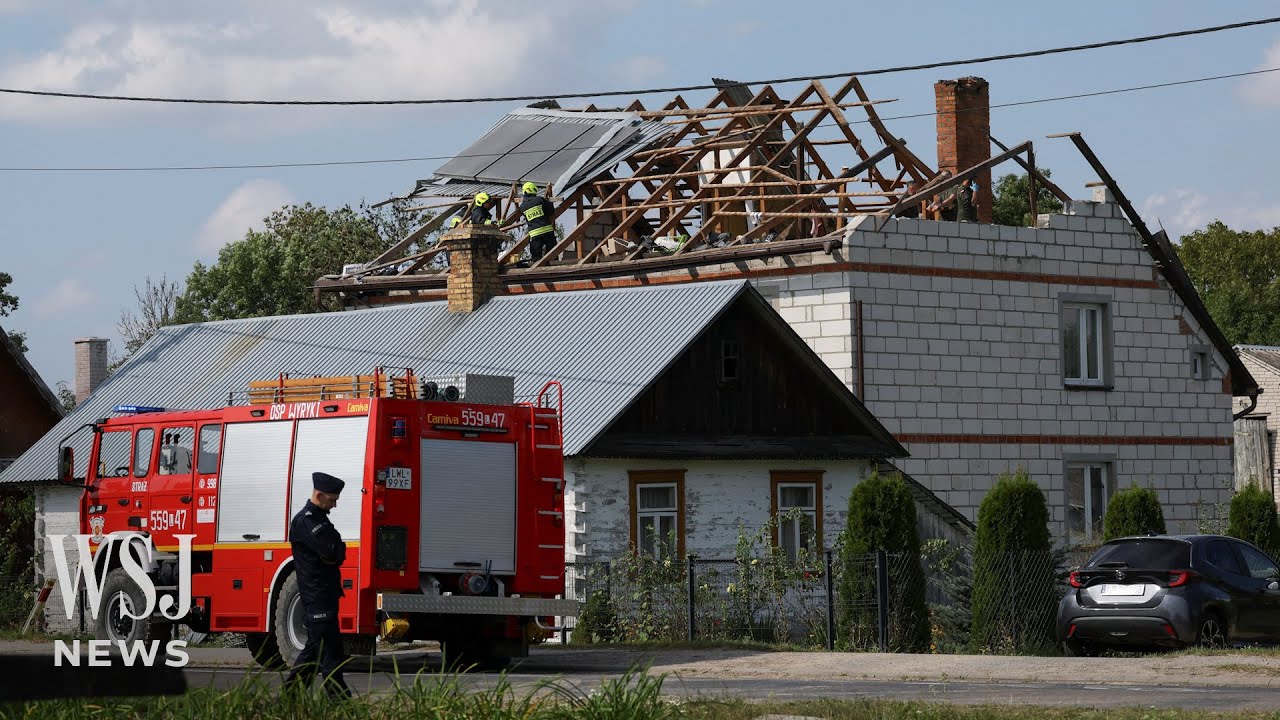 NATO Planes Shoot Down Russian Drones Over Poland | WSJ News