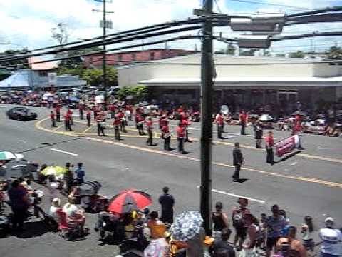 Kea'au High School Cougar Marching Band - Merrie Monarch Parade 2011 - Hawai'i Five-0