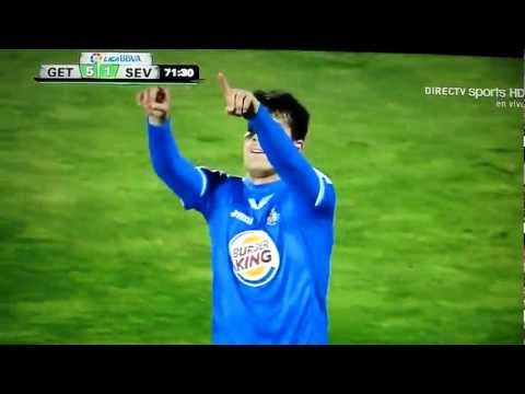 Gol de Miku Fedor su 11vo para Getafe en Liga 2012, el 2do del Partido!.MOV