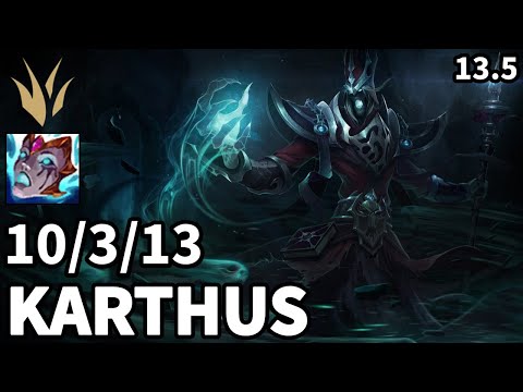 Karthus Jungle vs Riven - KR Master  | Patch 13.5
