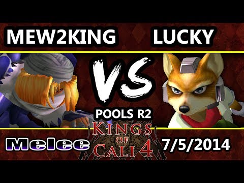 Kings of Cali 4 - Mew2King (Sheik, Fox, Marth) Vs. Lucky (Fox) - Pools Round 2