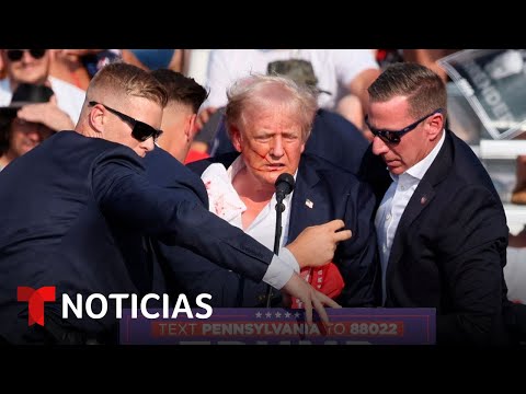 "¡Agáchese!": escuche el audio original del atentado a Trump | Noticias Telemundo