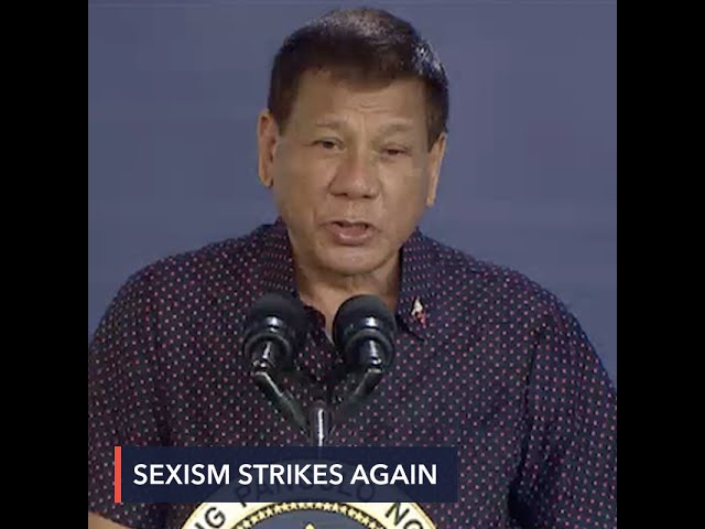 Sexist Duterte says Philippine presidency not a job for women