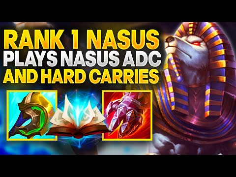 No Mic Just Vibes | Rank 1 Nasus Hard carrying as Nasus ADC | Carnarius | League of Legends