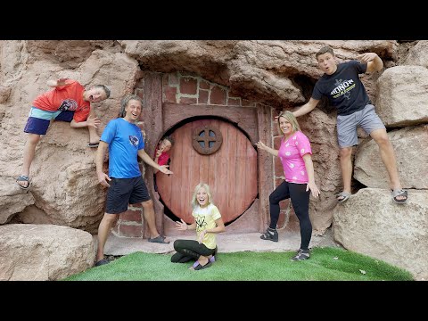 We Built a Hobbit CAVE in our BACK YARD!!