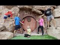 We Built a Hobbit CAVE in our BACK YARD!! - The Ninja Fam! We Built a Hobbit CAVE in our BACK YARD!!