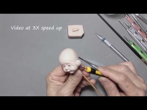 Sculpt a Mini Baby Face (V32) - Fully Pose-Able action
