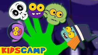 Spooky Monsters Finger Family | Funny Halloween Songs By KidsCamp