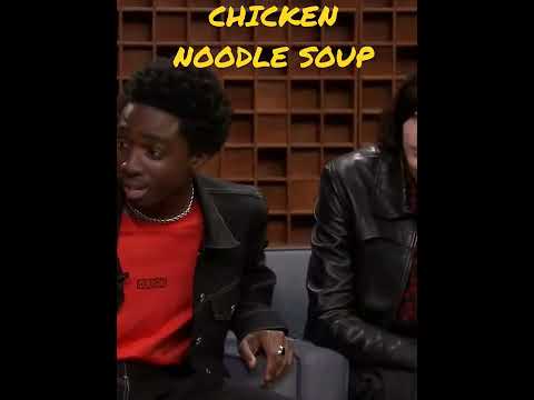 Stranger Things cast sings Chicken Noodle Soup 😂 #strangerthings #jimmyfallon