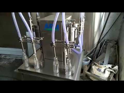 Semi Automatic Four Head Liquid Filling Machine