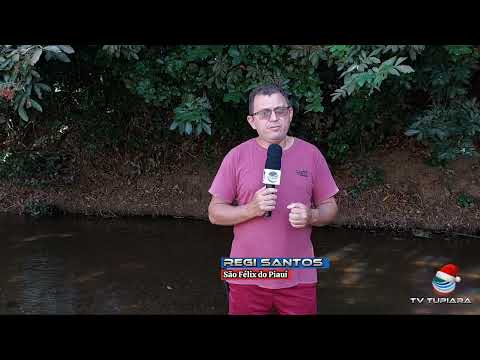 Altas temperaturas e rio Sambito com nível baixo em São Félix do Piauí 