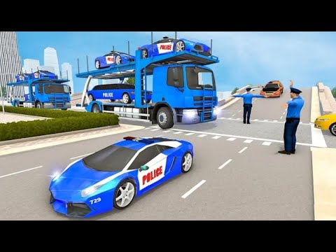 US Police Transporter Cargo Plane Simulator - Bike and Quad Transport - Android Gameplay-2020
