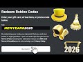 ALL NEW YEARS 2026 Roblox Promo Codes For FREE ROBLOX Items FREE UGC LIMITEDS 2026 UPDATED