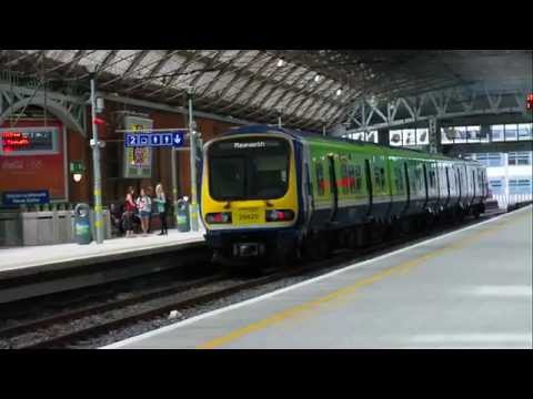 Irish Rail DMU number 29429 departs Pearse Station, Dublin