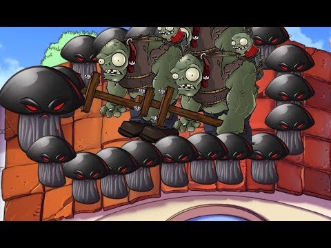 Plants vs Zombies Hack Epic 100% - Doom-shroom vs Giga-gargantuar