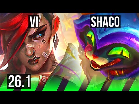 VI vs SHACO (JGL) | 48K damage | KR Diamond | 26.1