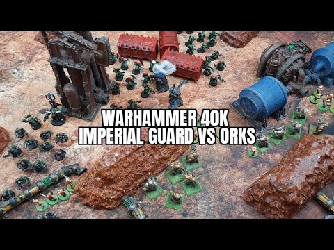 Games Workshop Warhammer 40k 3rd edition battle report. Imperial Guard vs Orks