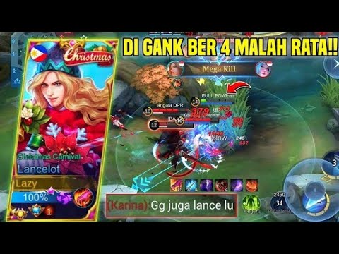 TUTORIAL LANCELOT ON POINT SKILL TOP GLOBAL LANCELOT | LANCELOT GAMEPLAY -MLBB