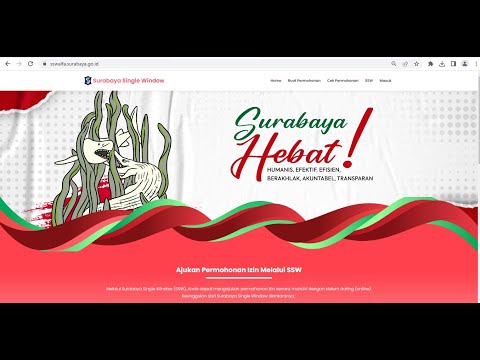 Rangkaian Pelayanan Surat Pengantar Nikah. SURABAYA SINGLE WINDOW (SSW)