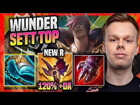 WUNDER SETT TOP WITH NEW BUFFS! - G2 Wunder Plays Sett TOP vs Garen! | Season 11