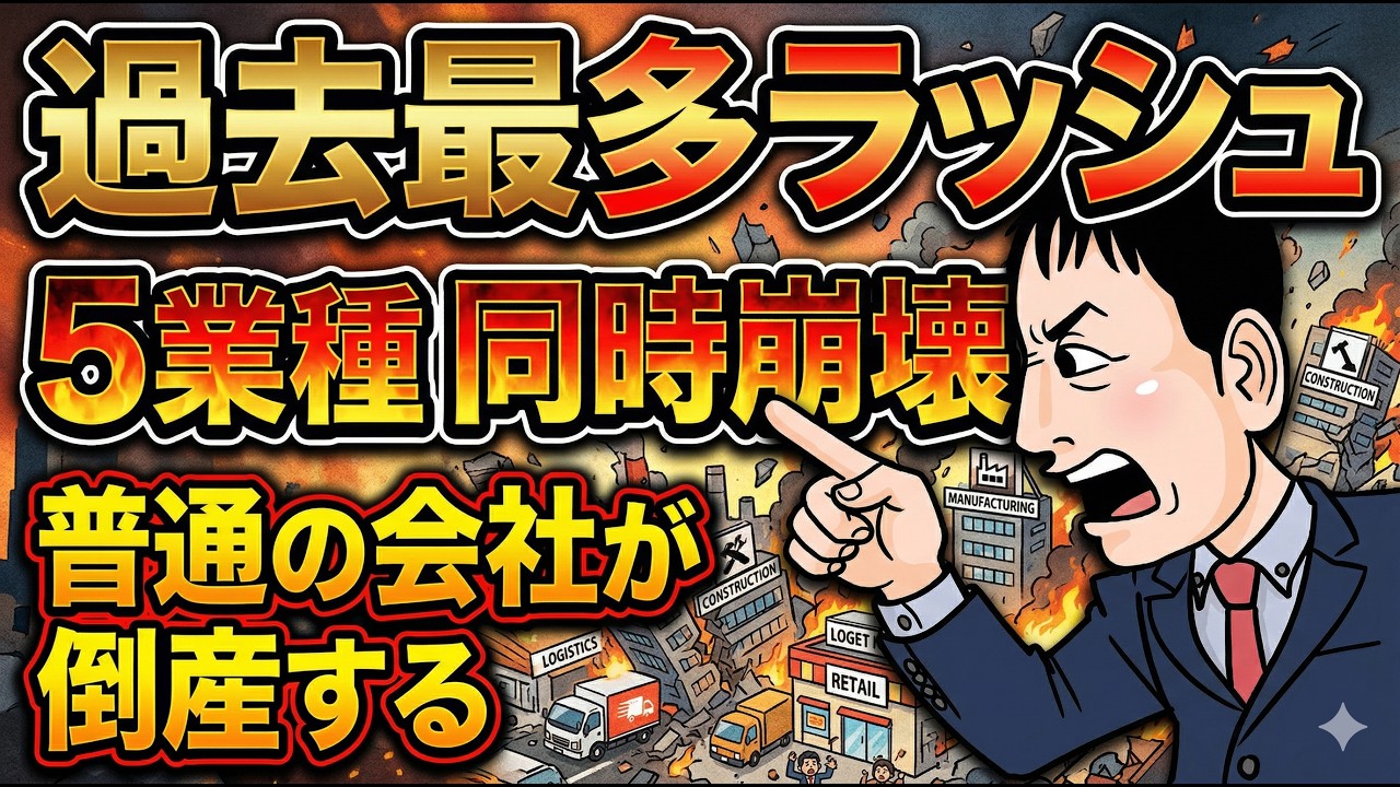 【異常事態】5業種で倒産過去最多…“普通の経営”が一番危険な時代に突入しました