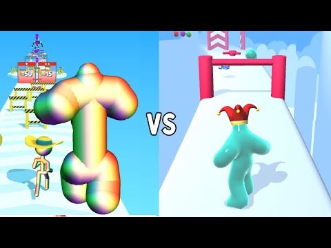 Tall Man Run vs Blob Runner 3D - MAX LEVELS Gameplay (Android, iOS)