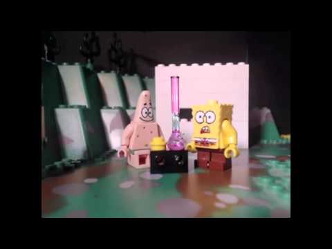 lego spongebob gets high