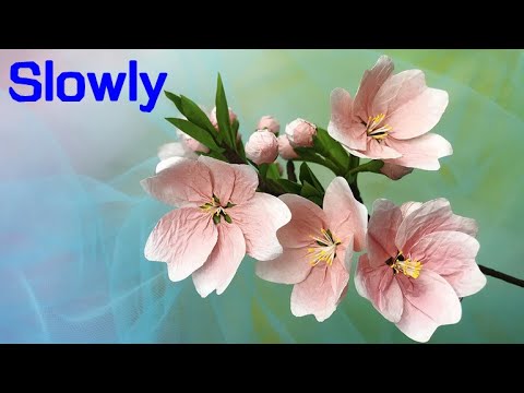 ABC TV | How To Make Cherry Blossom Flower With Sticky Petal Notes (Slowly)- Craft Tutorial
