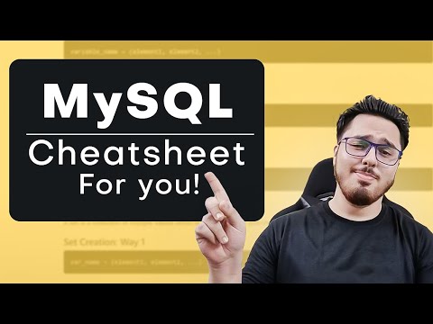 MySQL Cheatsheet  for Beginners 